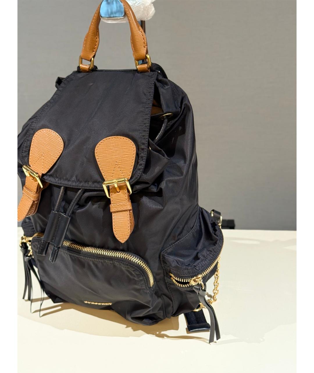 BURBERRY Черный деним рюкзак, фото 2