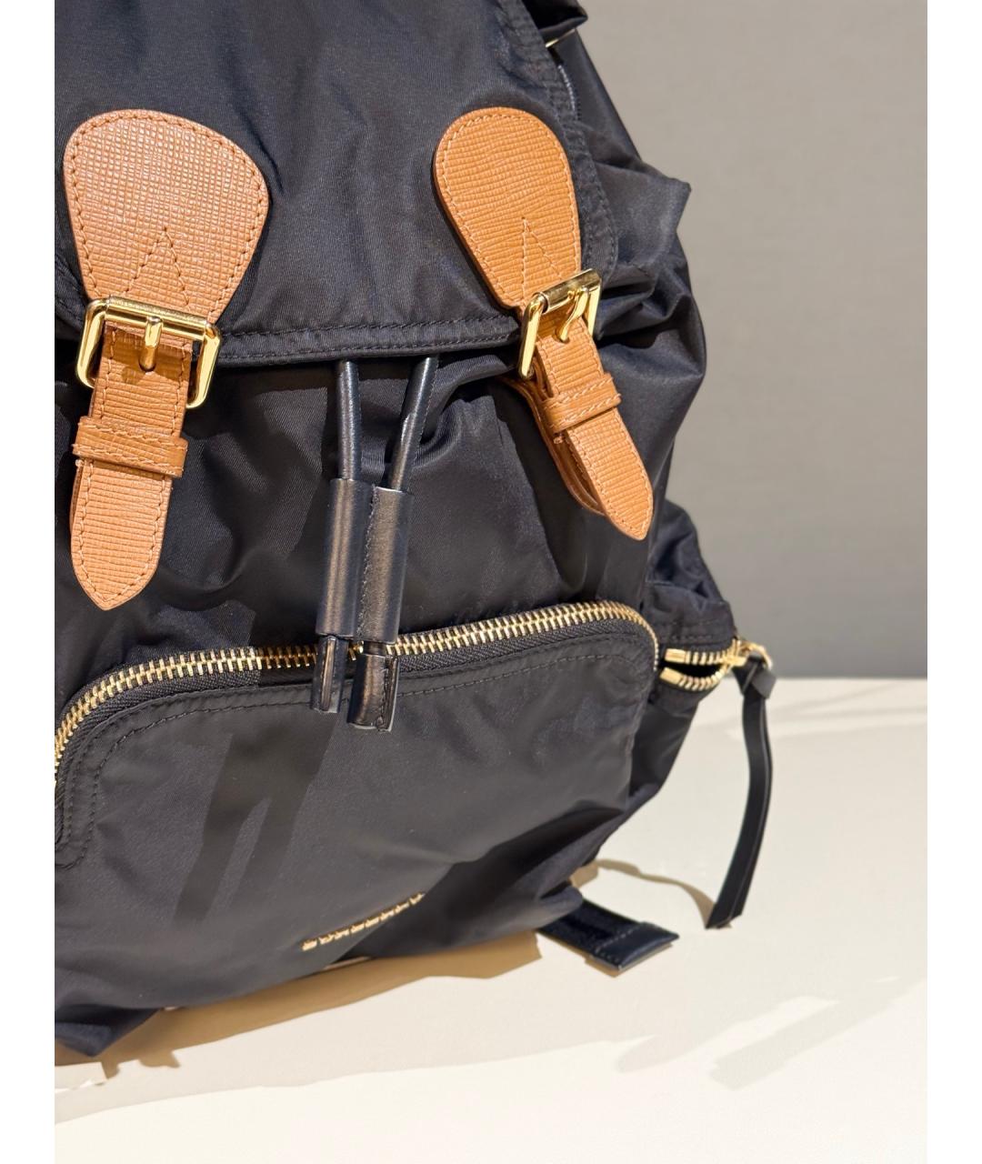 BURBERRY Черный деним рюкзак, фото 4