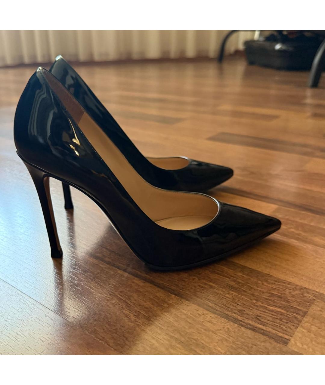 GIANVITO ROSSI Черные туфли из лакированной кожи, фото 6