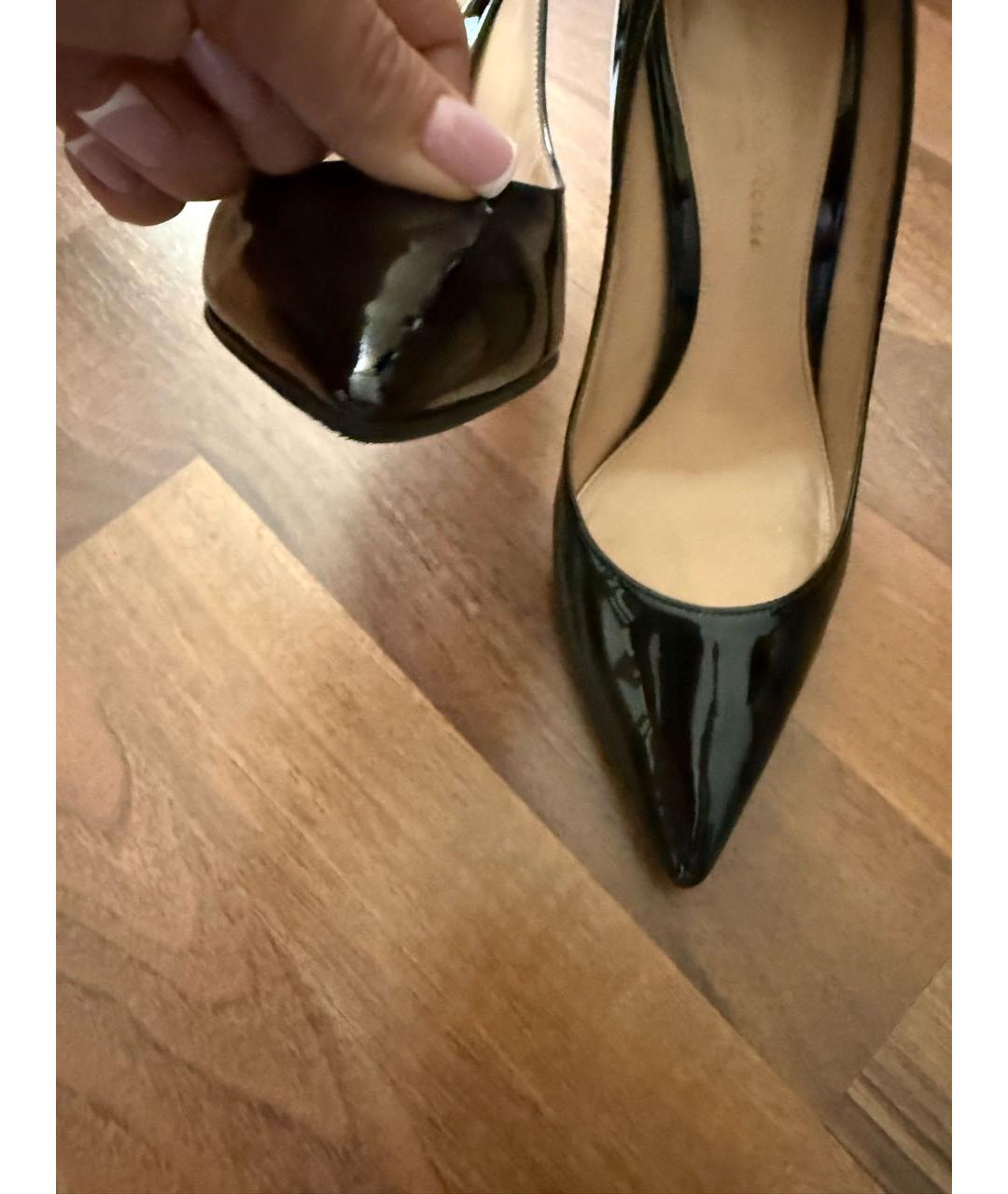 GIANVITO ROSSI Черные туфли из лакированной кожи, фото 5