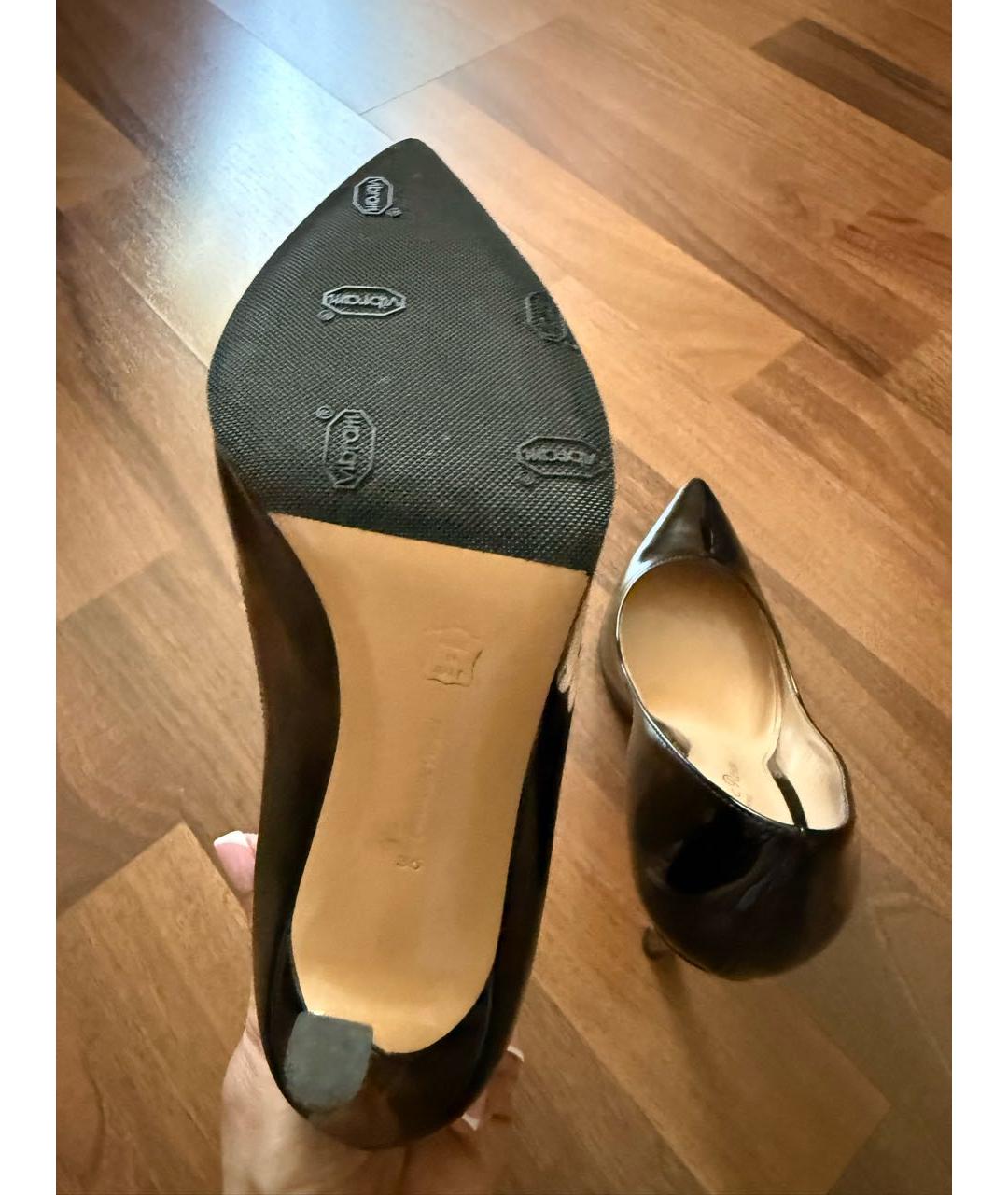 GIANVITO ROSSI Черные туфли из лакированной кожи, фото 4