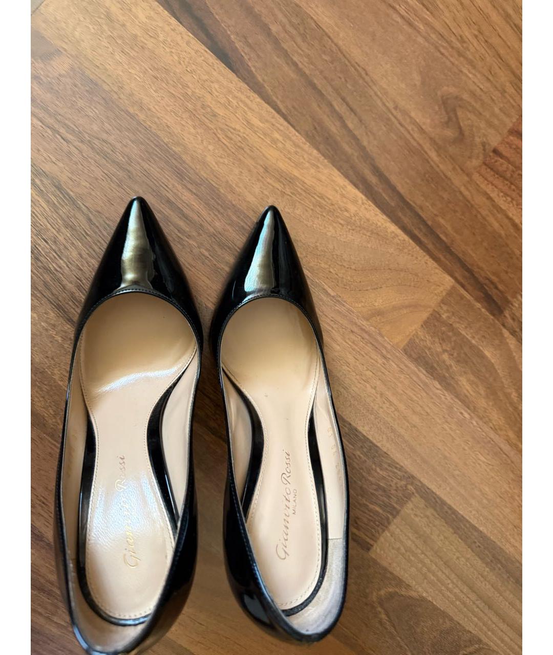 GIANVITO ROSSI Черные туфли из лакированной кожи, фото 3