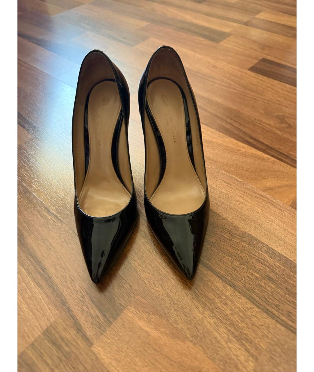 GIANVITO ROSSI Черные туфли из лакированной кожи, фото 2