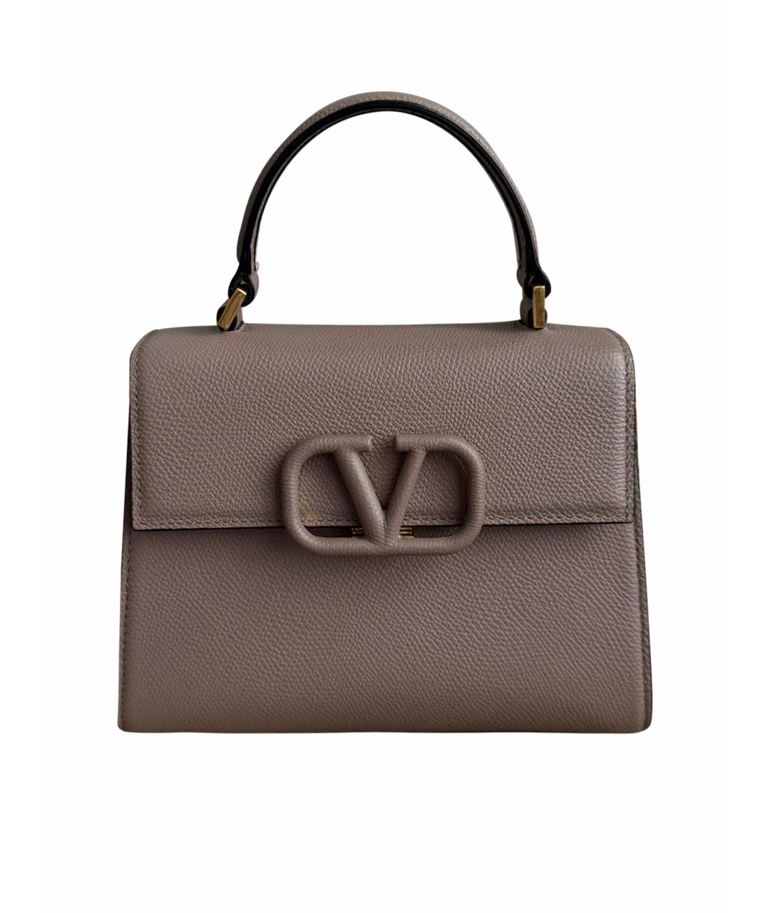 RED VALENTINO Бежевая кожаная сумка через плечо, фото 1