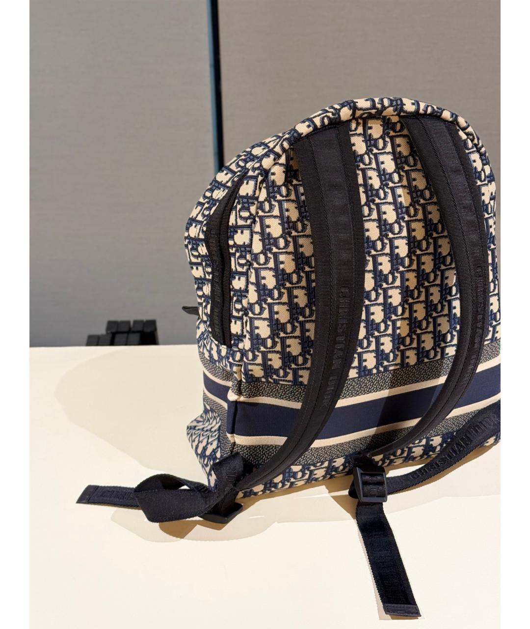 CHRISTIAN DIOR Синий деним рюкзак, фото 4