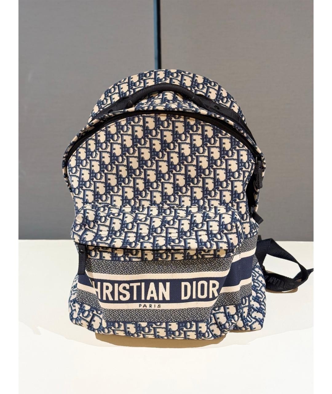 CHRISTIAN DIOR Синий деним рюкзак, фото 7