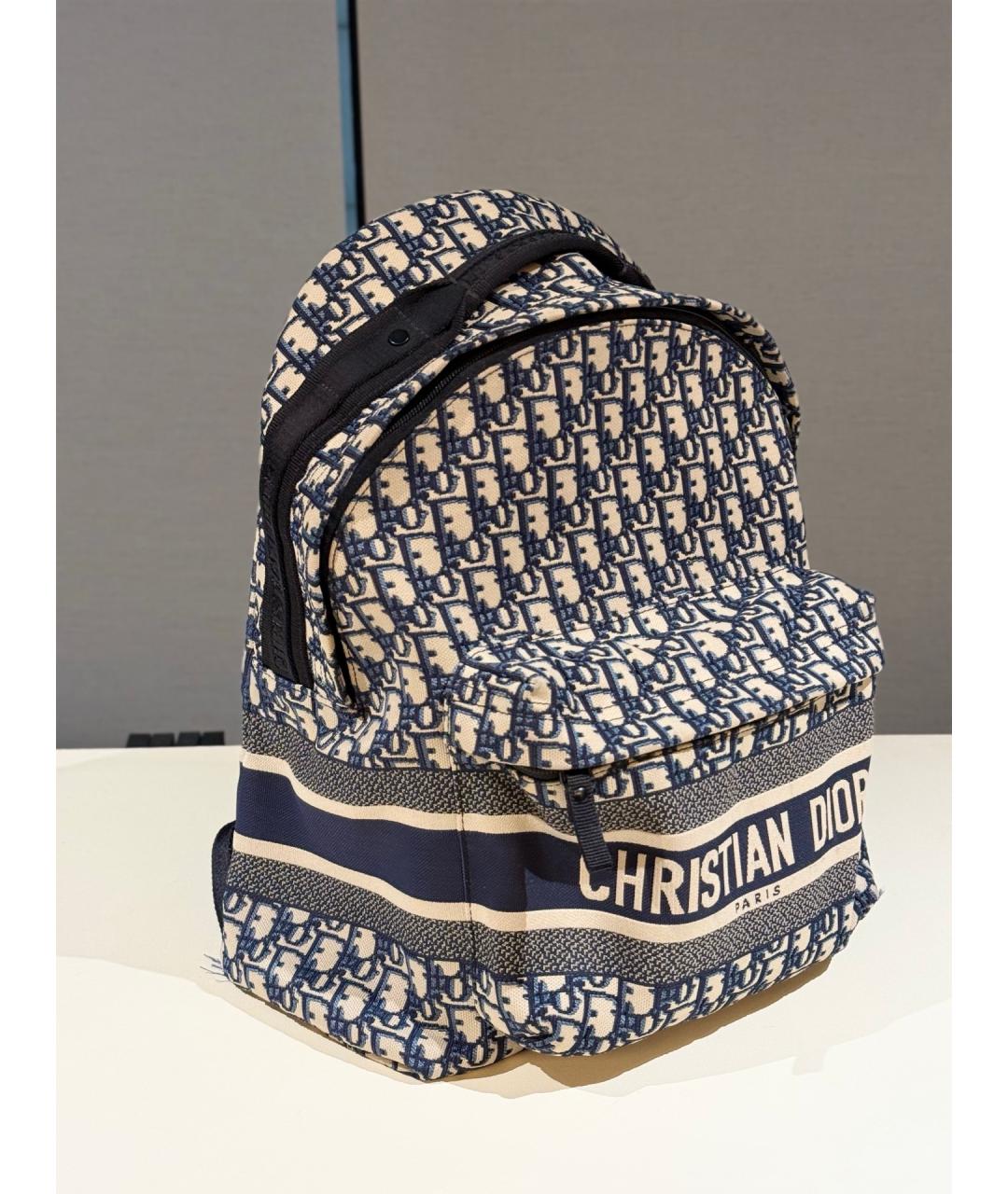CHRISTIAN DIOR Синий деним рюкзак, фото 3