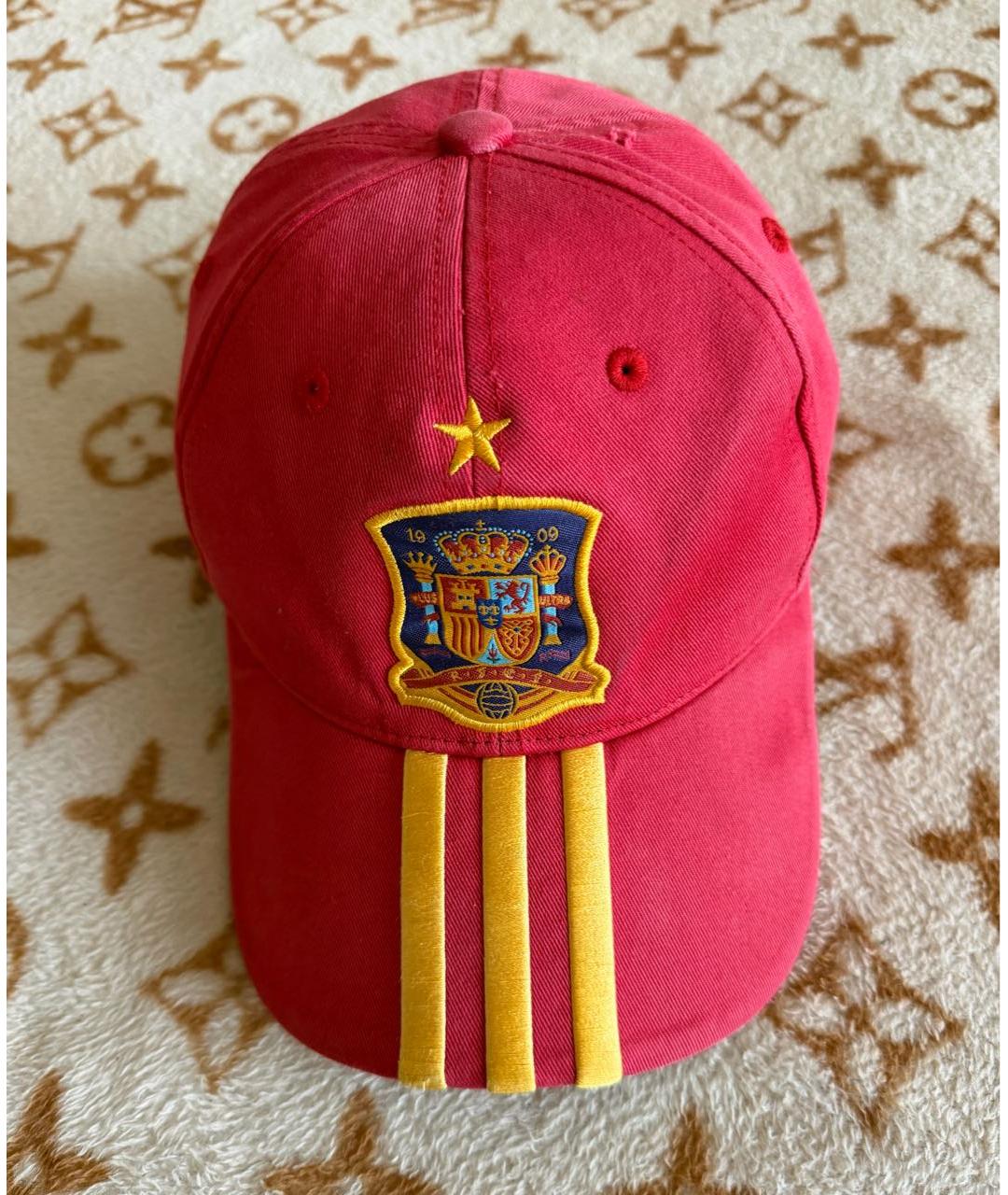 ADIDAS Красная хлопковая кепка, фото 9