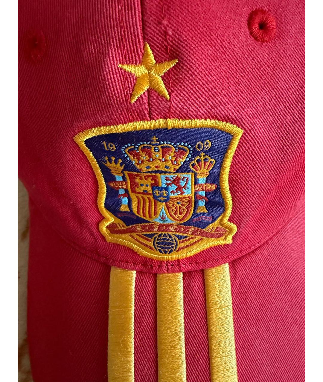 ADIDAS Красная хлопковая кепка, фото 4