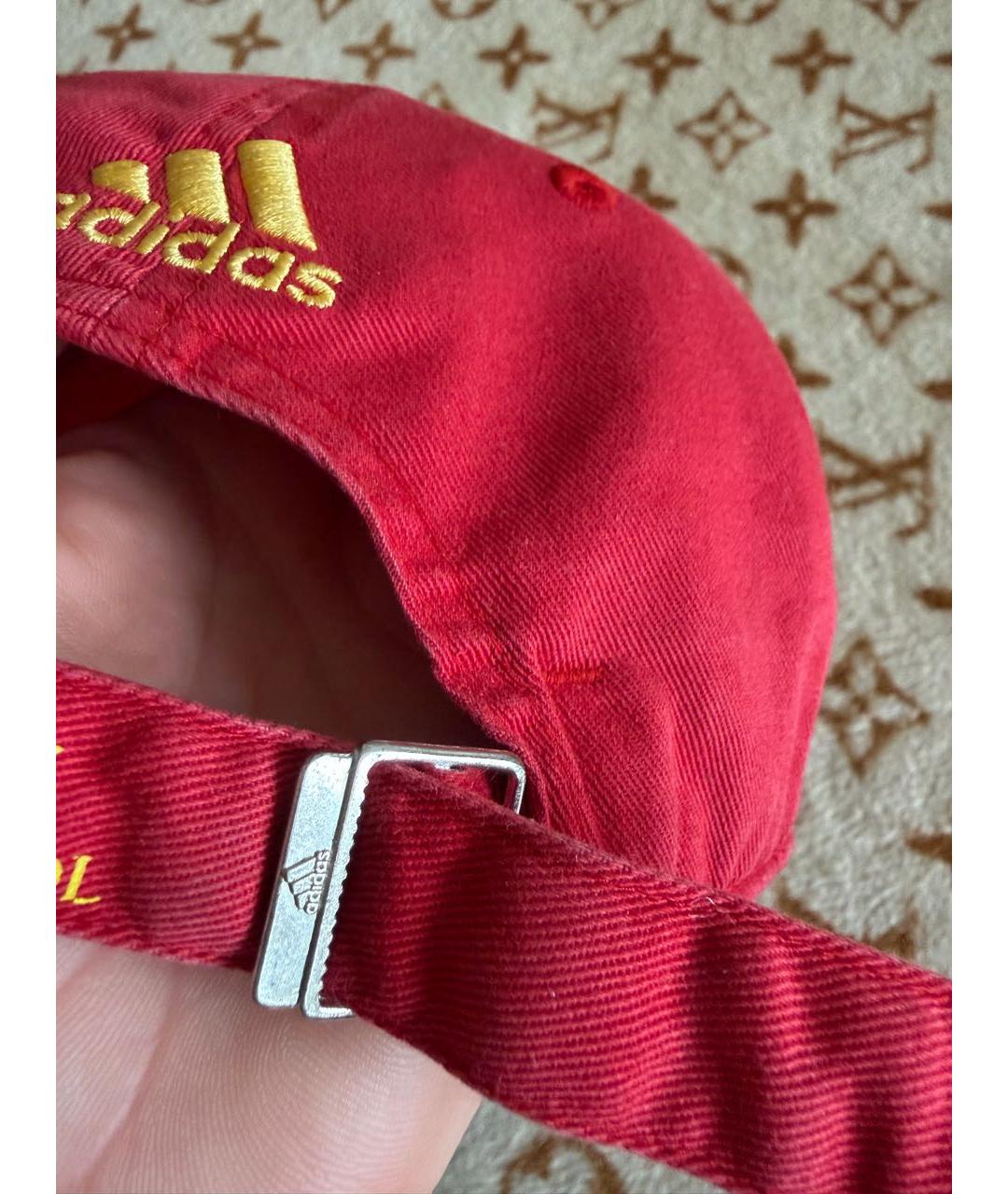 ADIDAS Красная хлопковая кепка, фото 8