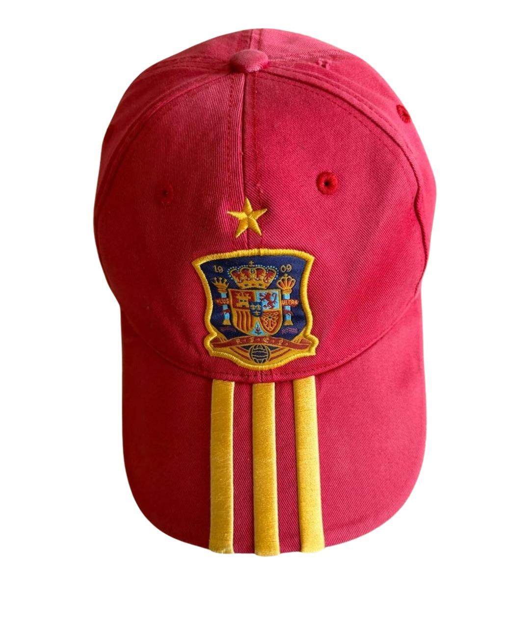 ADIDAS Красная хлопковая кепка, фото 1