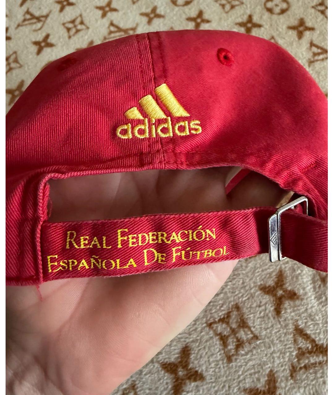ADIDAS Красная хлопковая кепка, фото 7