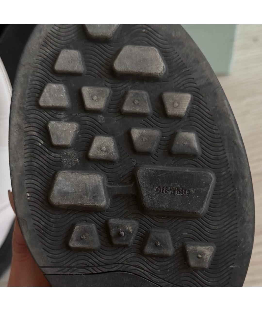 OFF-WHITE Белые кожаные полусапоги, фото 5