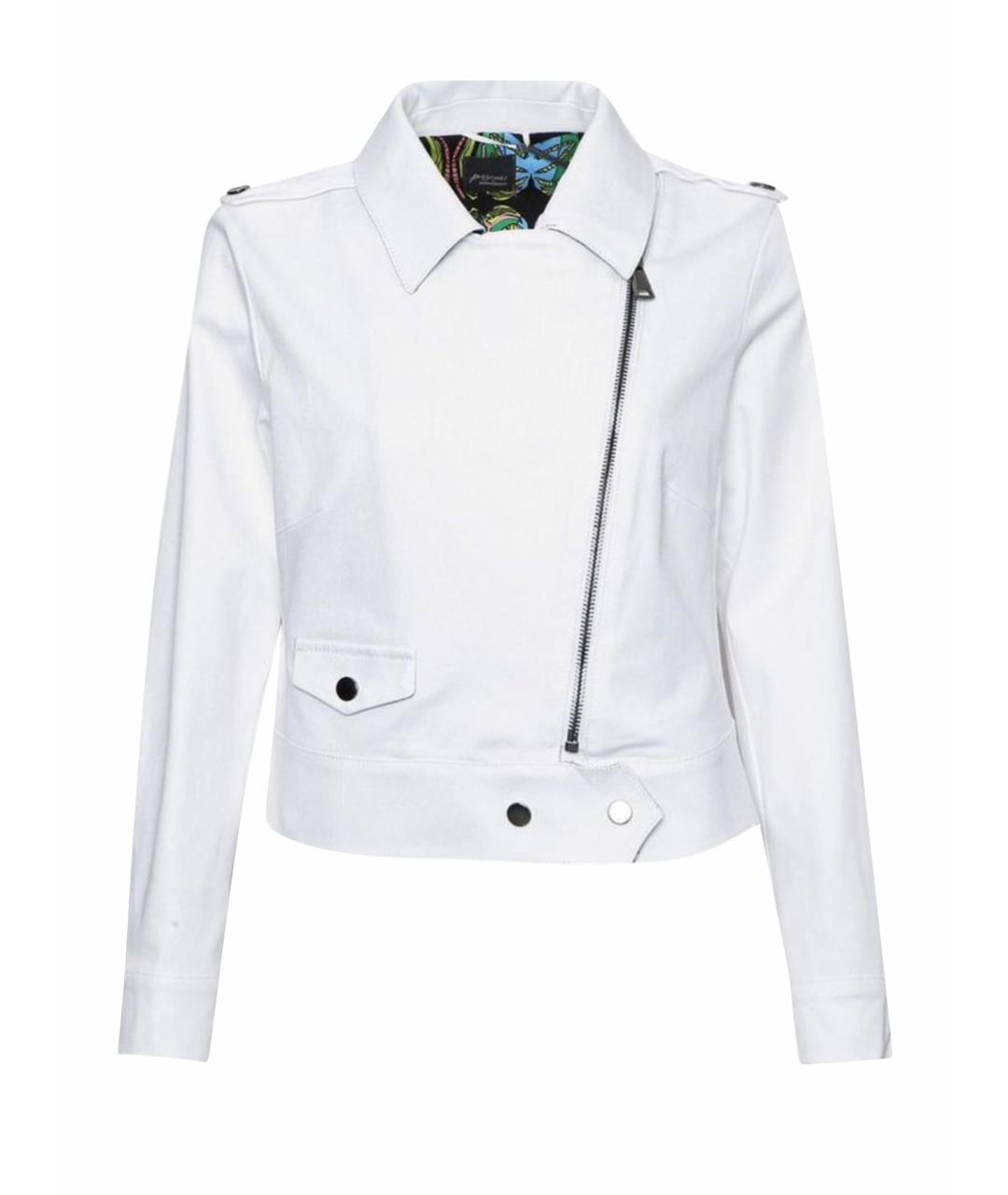 MAX MARA Белая хлопковая куртка, фото 1