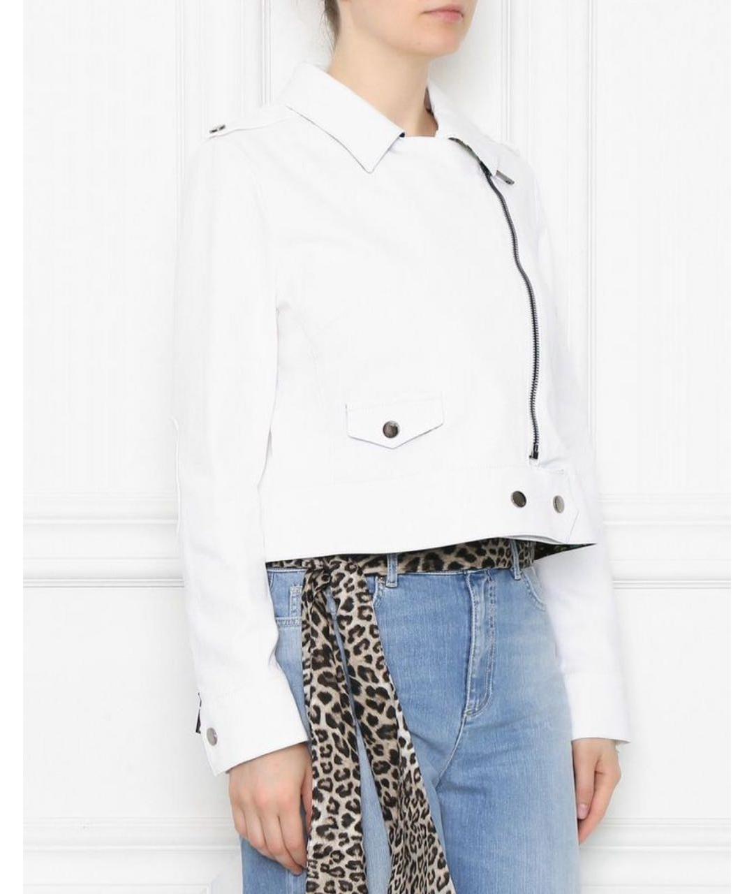 MAX MARA Белая хлопковая куртка, фото 6
