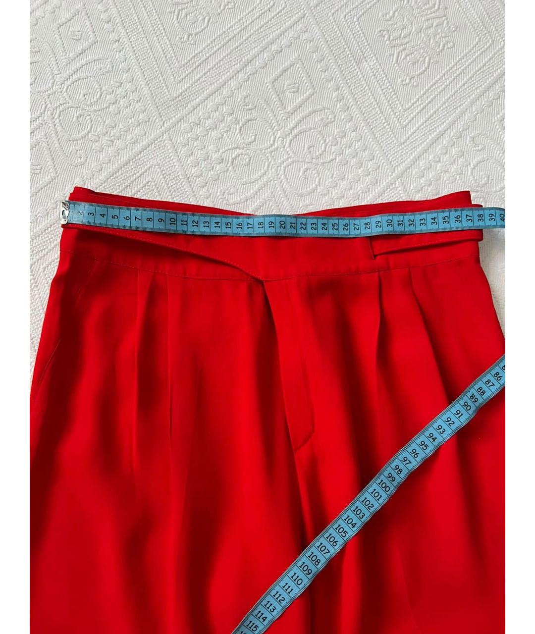VALENTINO Красные прямые брюки, фото 6