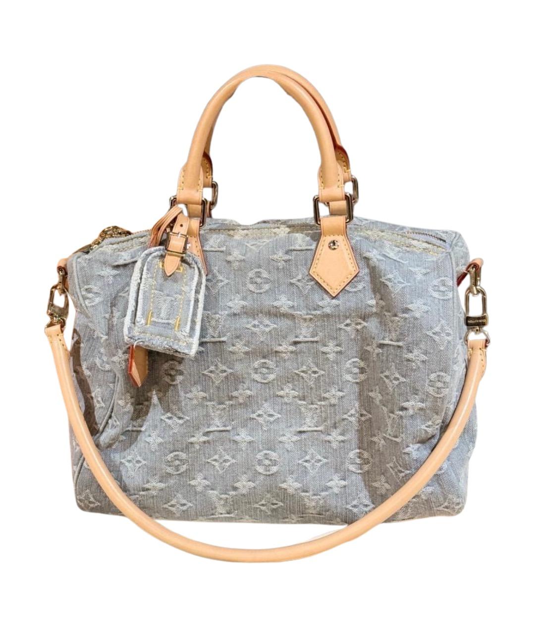 LOUIS VUITTON Серая деним сумка тоут, фото 1