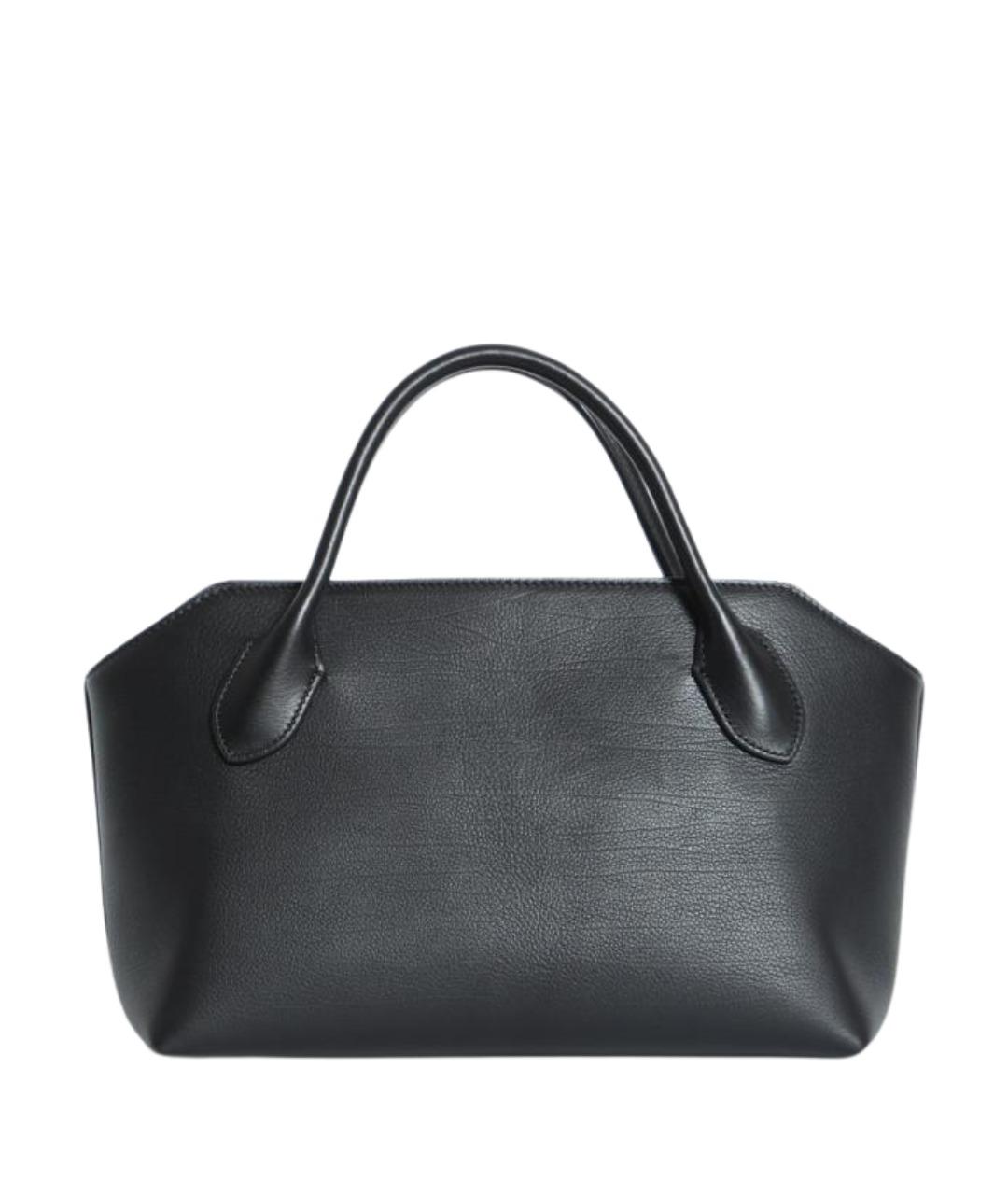 THE ROW Черная кожаная сумка тоут, фото 1