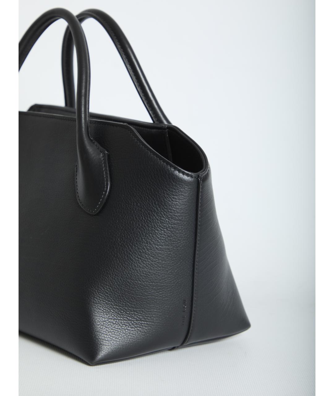 THE ROW Черная кожаная сумка тоут, фото 4