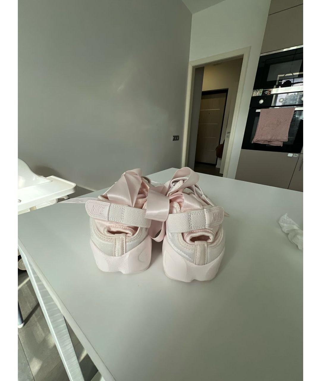 NIKE Розовые текстильные кроссовки, фото 4