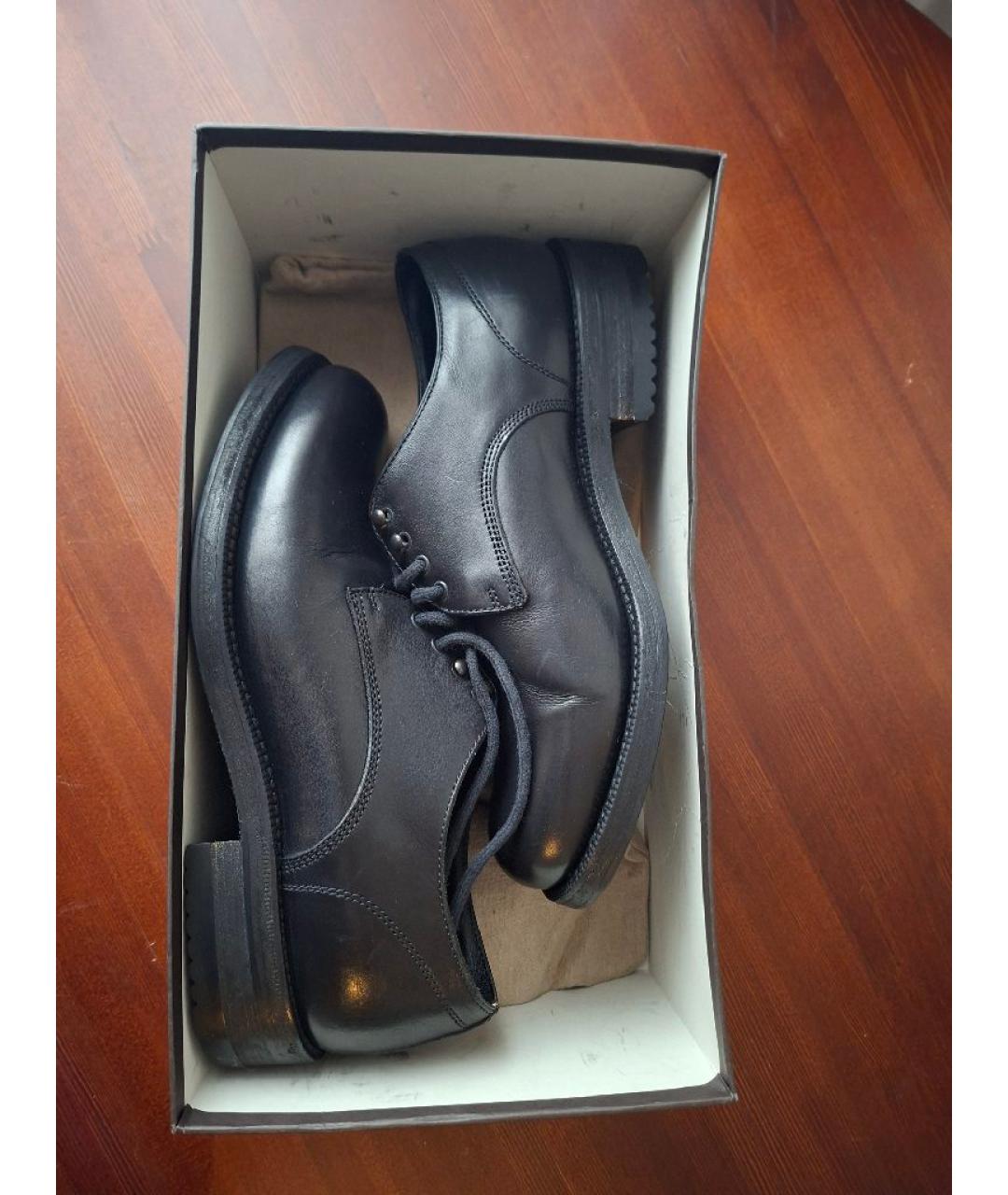 BOTTEGA VENETA Черные кожаные ботинки, фото 7