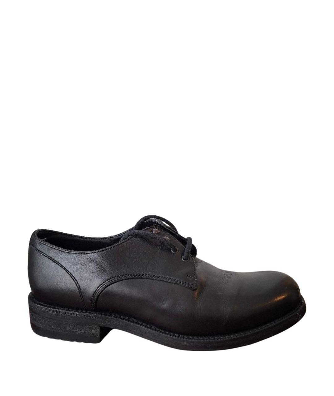 BOTTEGA VENETA Черные кожаные ботинки, фото 1