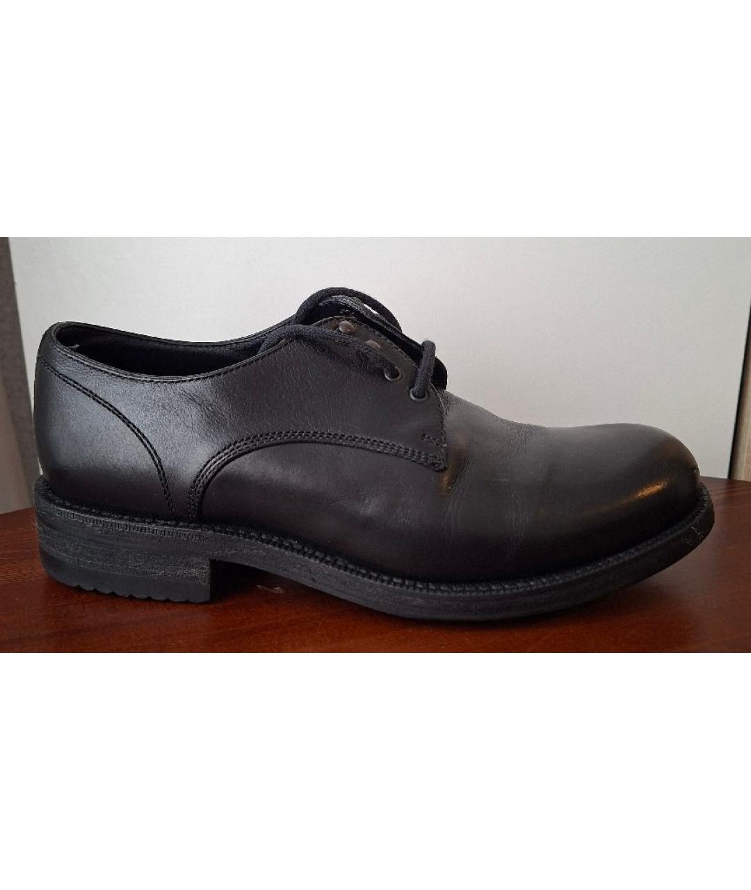 BOTTEGA VENETA Черные кожаные ботинки, фото 8