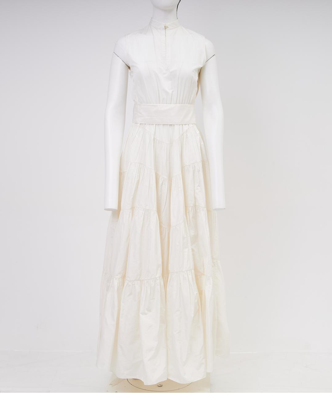 CHRISTIAN DIOR Белое полиэстеровое вечернее платье, фото 6