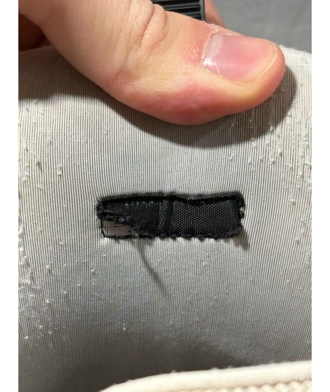 LANVIN Бежевые замшевые низкие кроссовки / кеды, фото 6