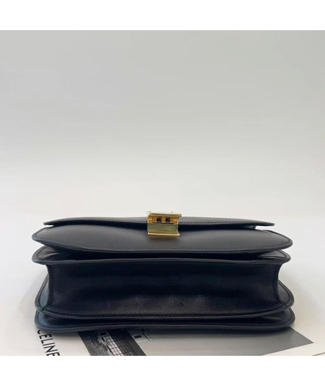 CELINE Черная кожаная сумка через плечо, фото 6