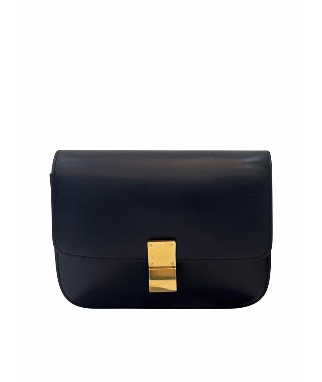 CELINE Черная кожаная сумка через плечо, фото 1