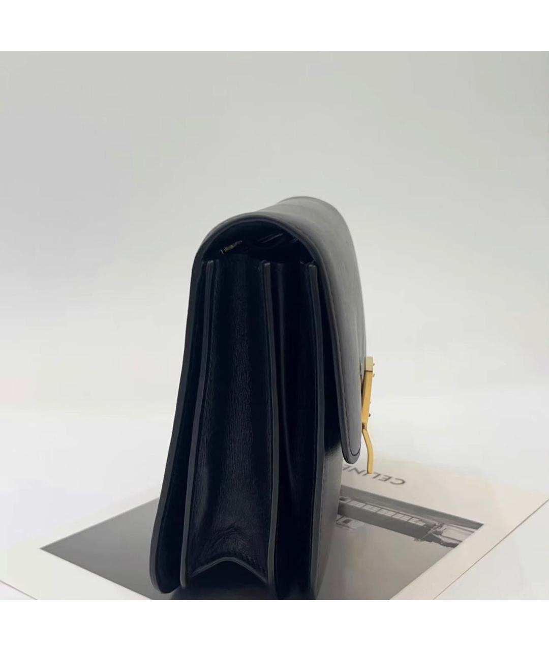 CELINE Черная кожаная сумка через плечо, фото 8
