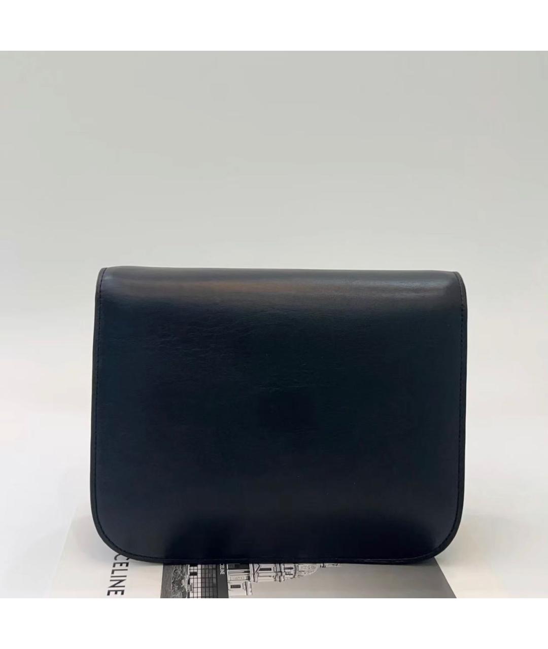 CELINE Черная кожаная сумка через плечо, фото 4