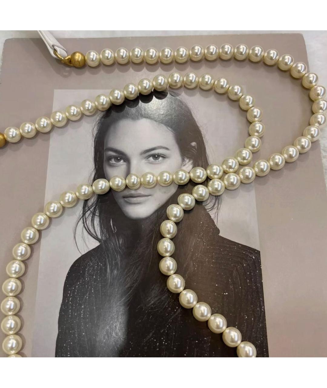 CHANEL Белая кожаная сумка через плечо, фото 6