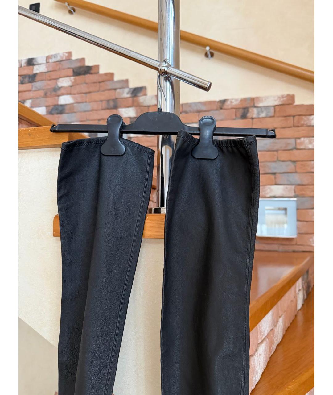 CHANEL Черные ботфорты, фото 5