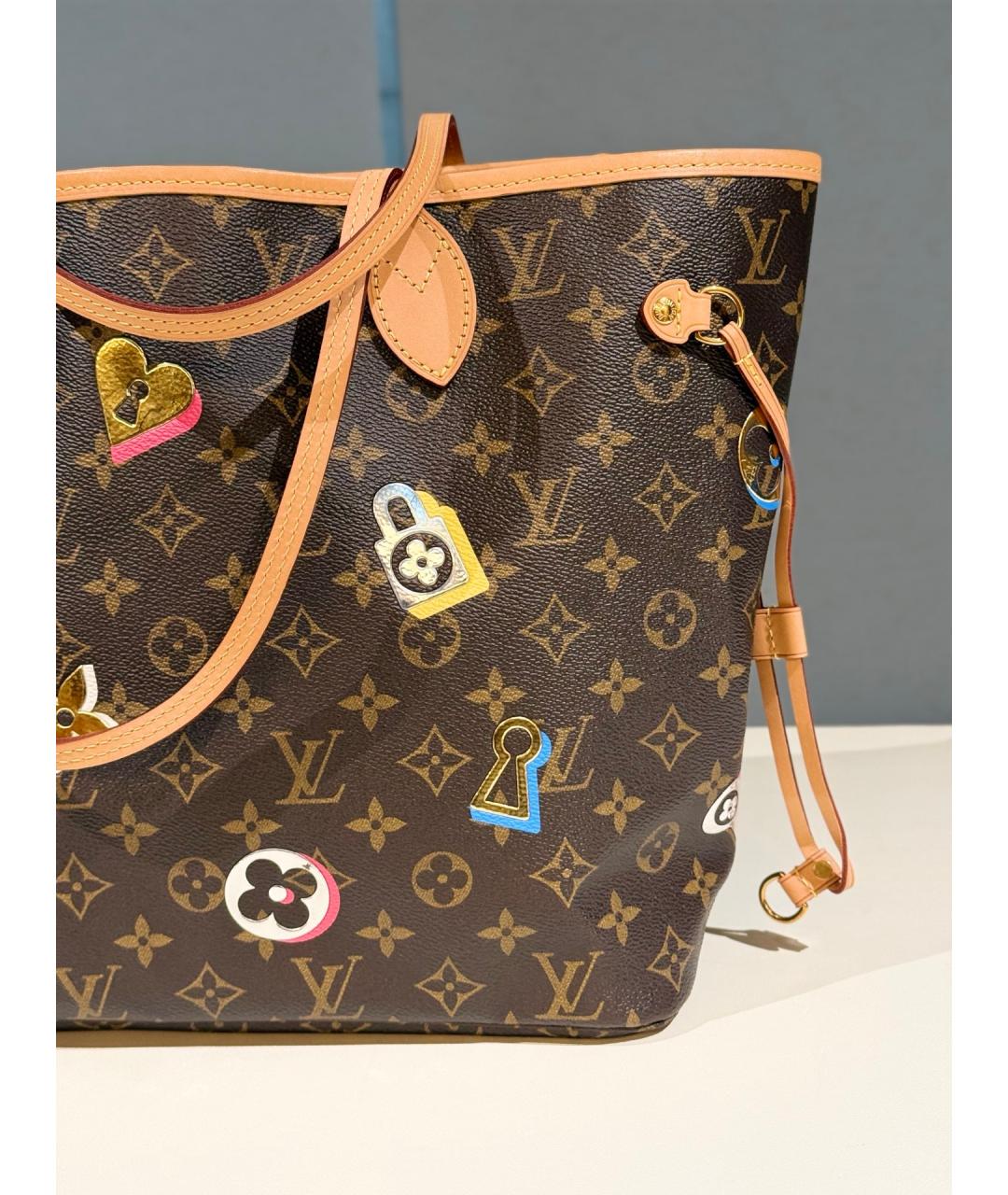 LOUIS VUITTON Коричневая сумка тоут, фото 7