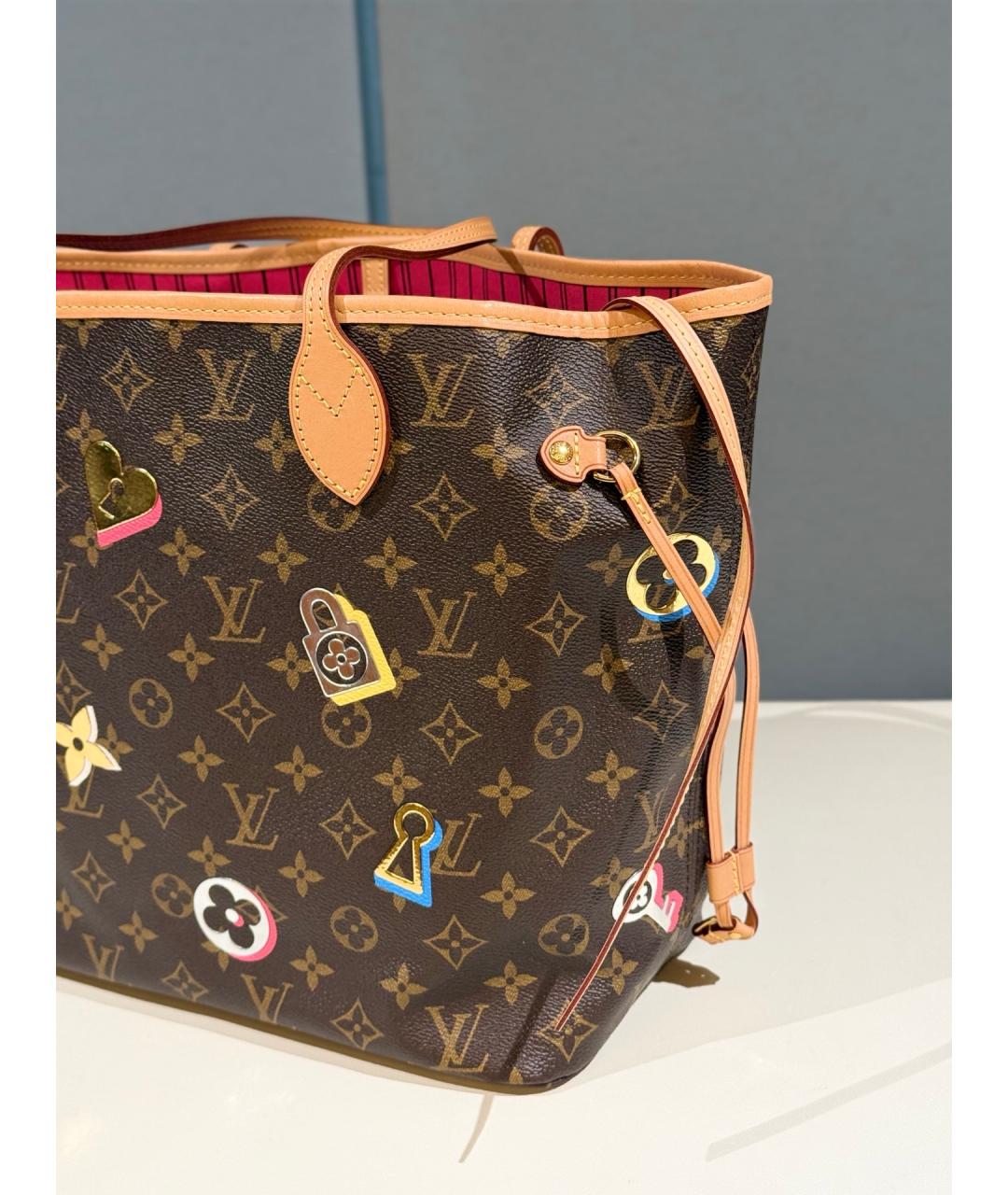 LOUIS VUITTON Коричневая сумка тоут, фото 4