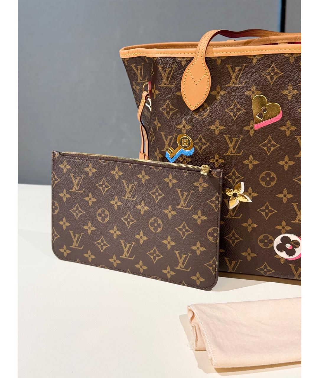 LOUIS VUITTON Коричневая сумка тоут, фото 3