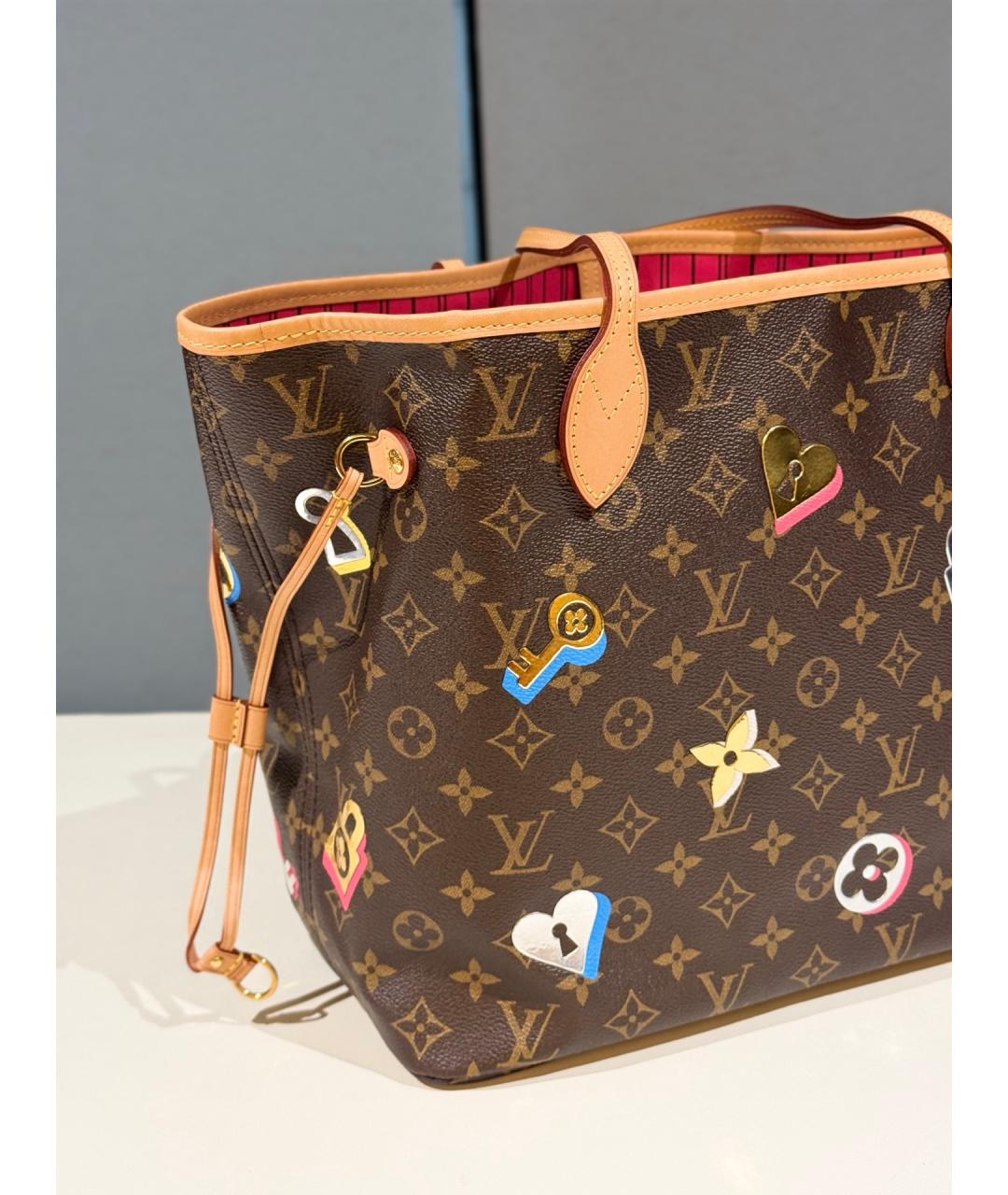 LOUIS VUITTON Коричневая сумка тоут, фото 6