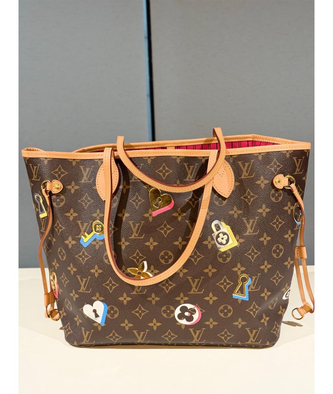 LOUIS VUITTON Коричневая сумка тоут, фото 10