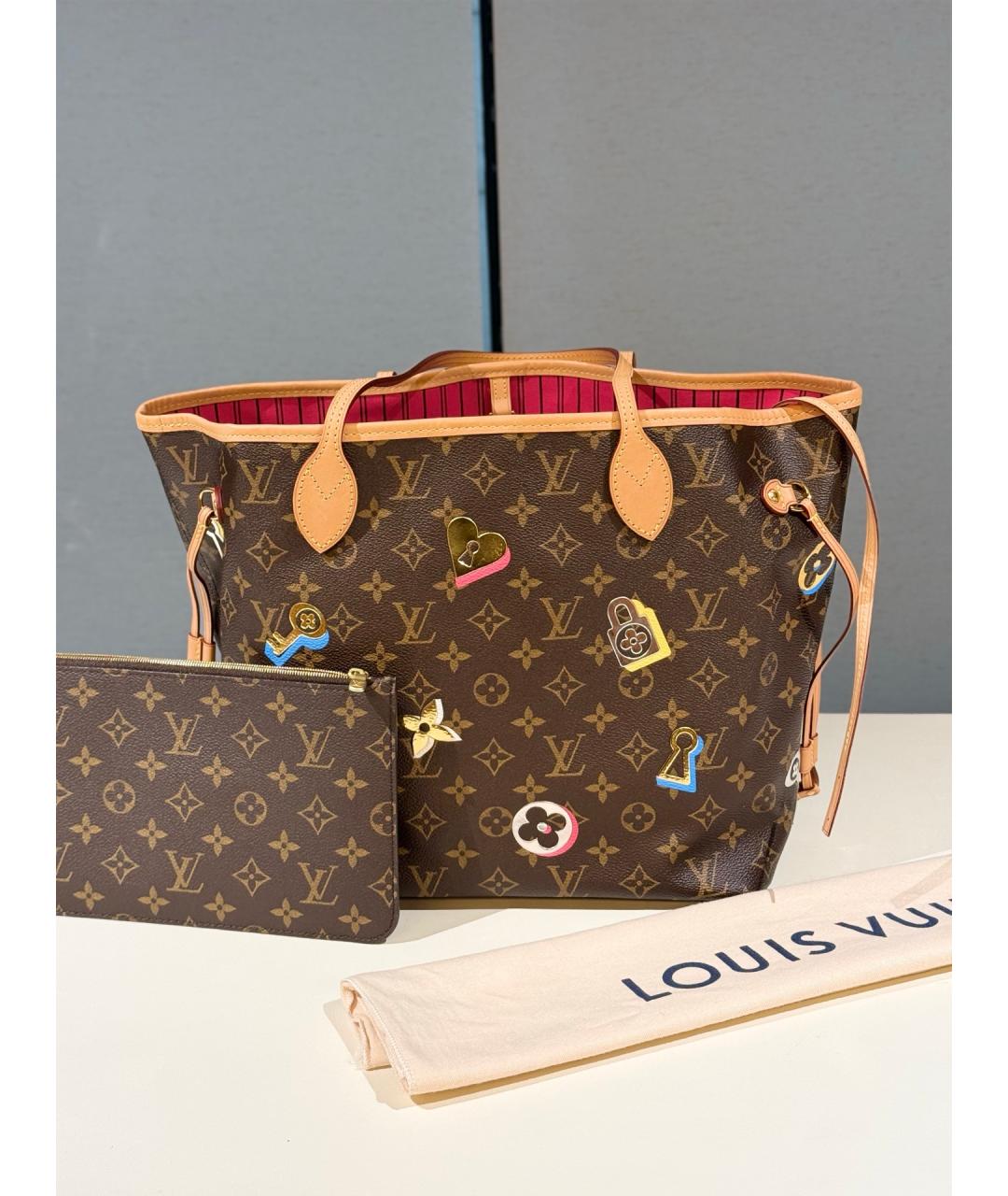 LOUIS VUITTON Коричневая сумка тоут, фото 2