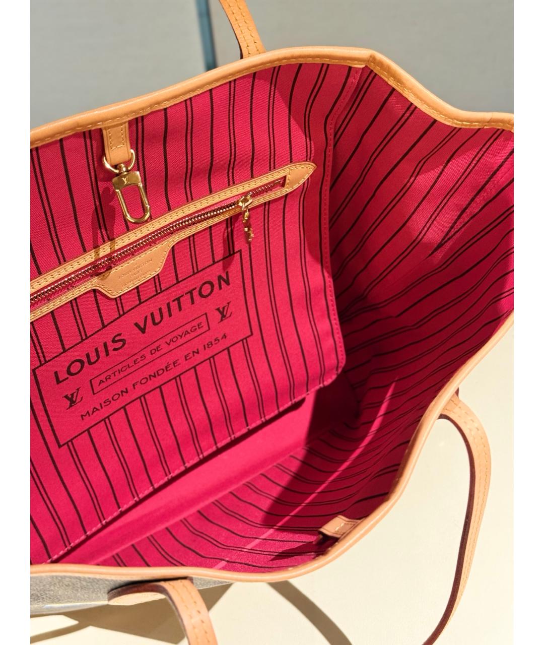 LOUIS VUITTON Коричневая сумка тоут, фото 9