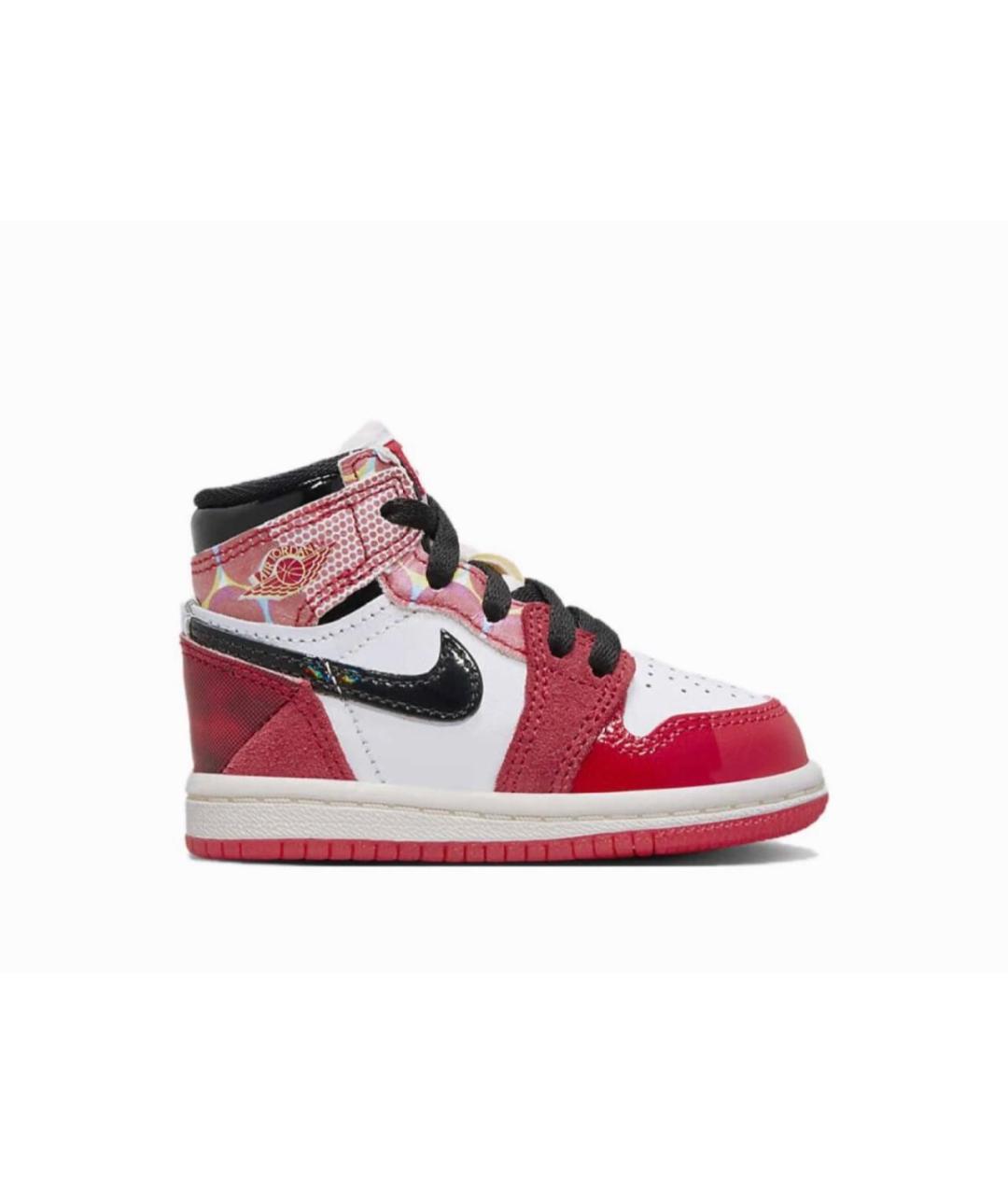 JORDAN Красные кожаные кеды, фото 5