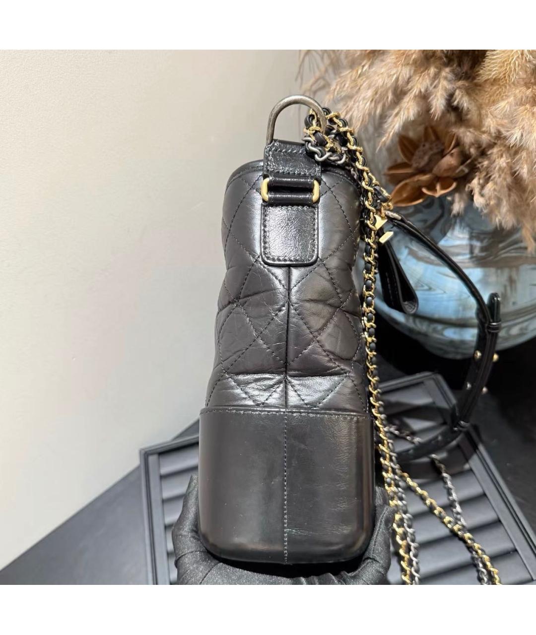 CHANEL Черная кожаная сумка через плечо, фото 4