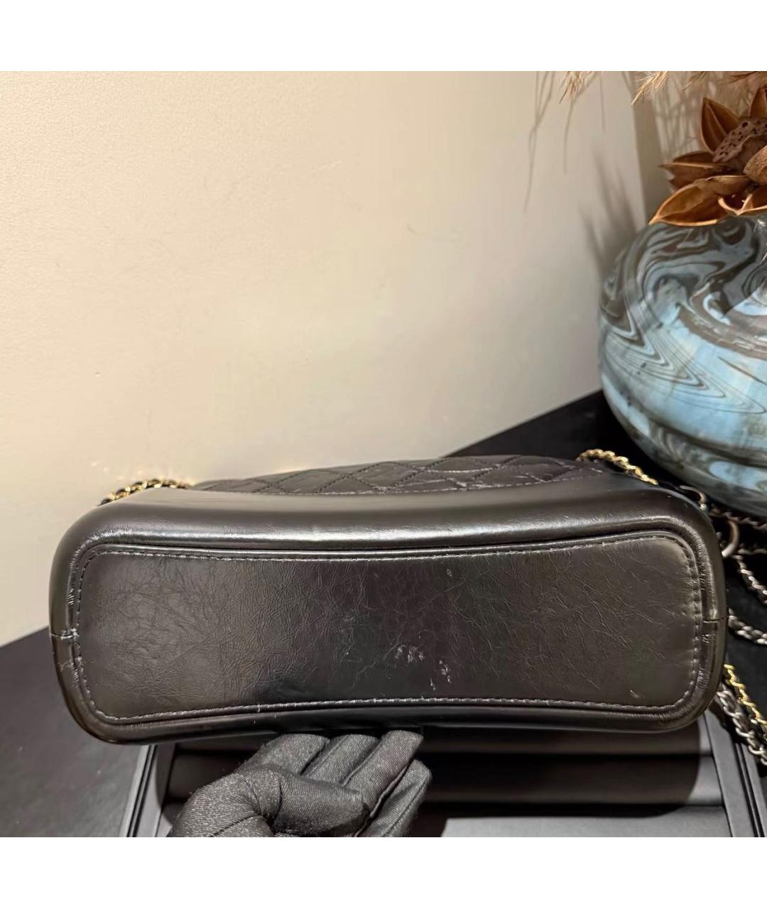 CHANEL Черная кожаная сумка через плечо, фото 5