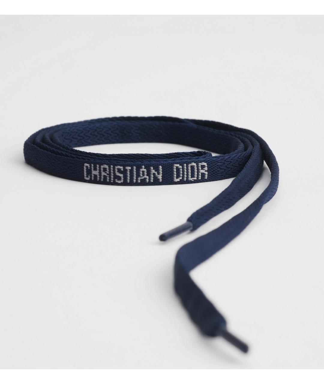 CHRISTIAN DIOR Синие текстильные кеды, фото 3