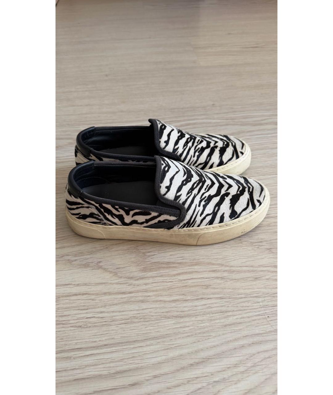 SAINT LAURENT Мульти кожаные слипоны, фото 6