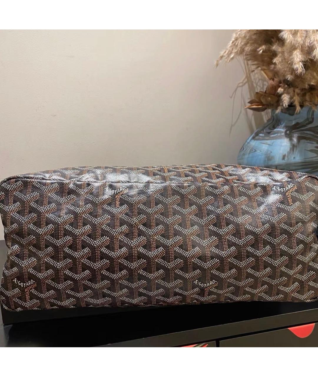 GOYARD Коричневая кожаная сумка тоут, фото 5