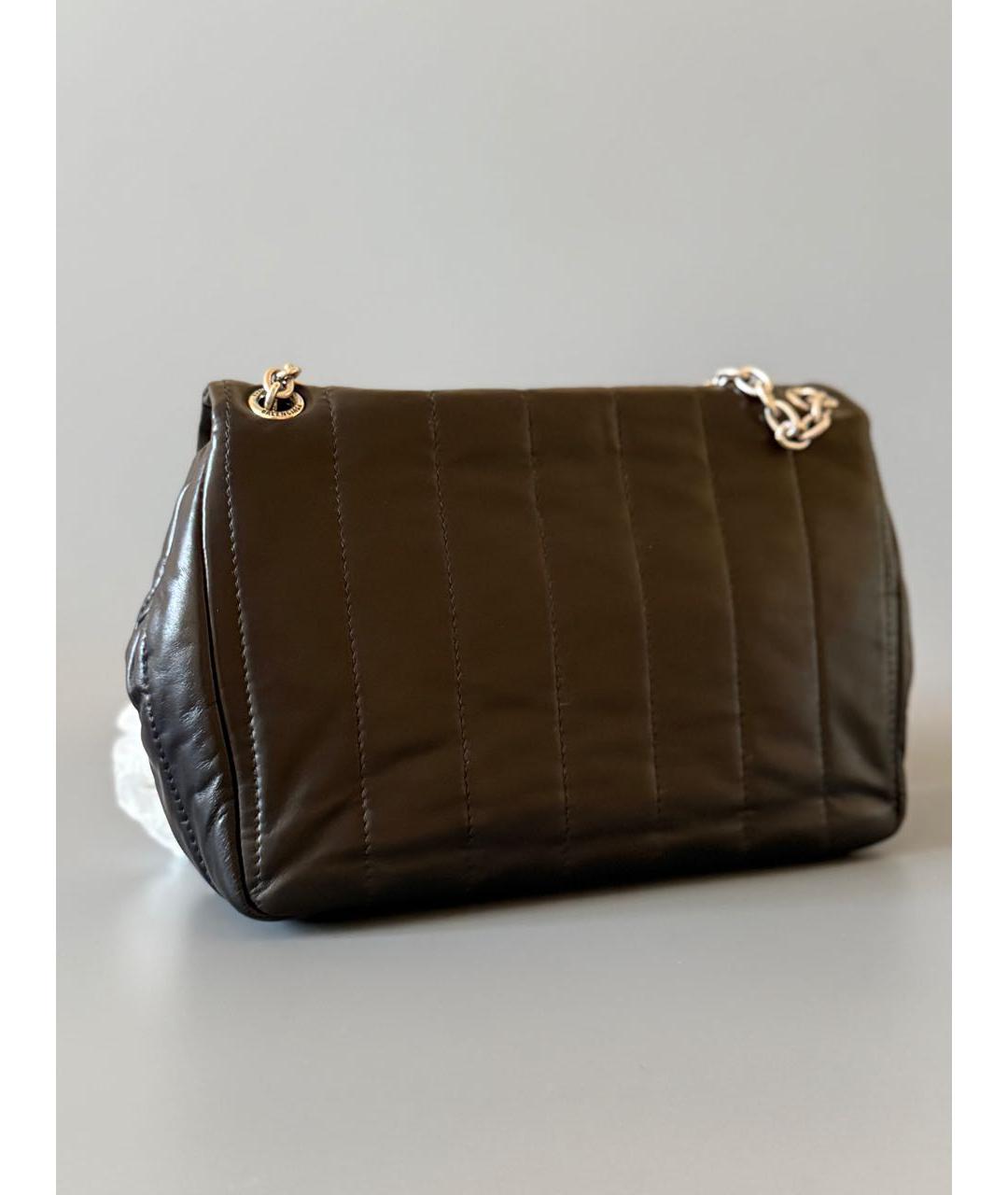 BALENCIAGA Черная кожаная сумка через плечо, фото 3