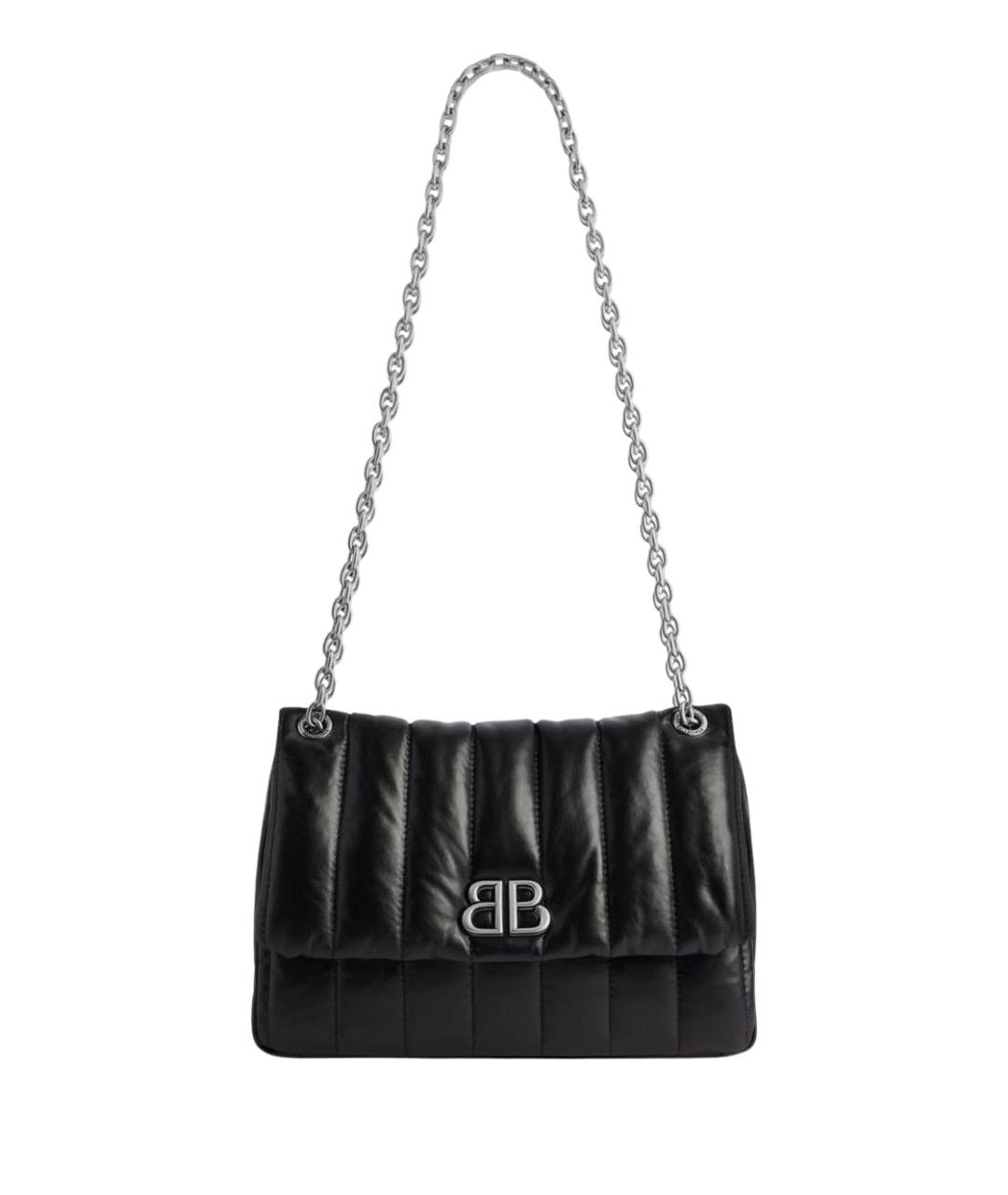 BALENCIAGA Черная кожаная сумка через плечо, фото 1